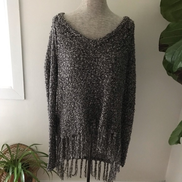 Free People Sweaters - Free People Fringe Trim Pullover Sweater! NWOT!